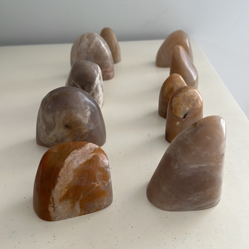 Vintage Carving Chinese Stone Blank Seal Stamps / Stone Figurines